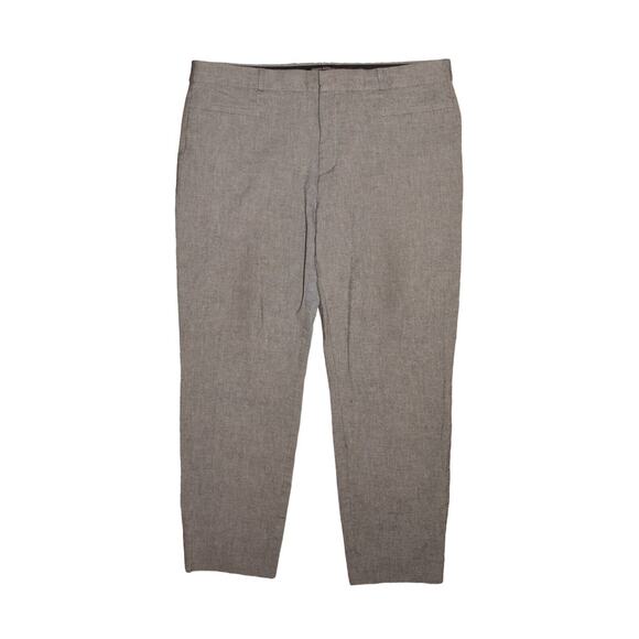 BANANA REPUBLIC $98 Sloan Fit Flat Front Ankle Dress Pant Gray Size 14 - Picture 1 of 3